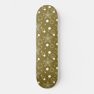 Brown Star Party Skateboard