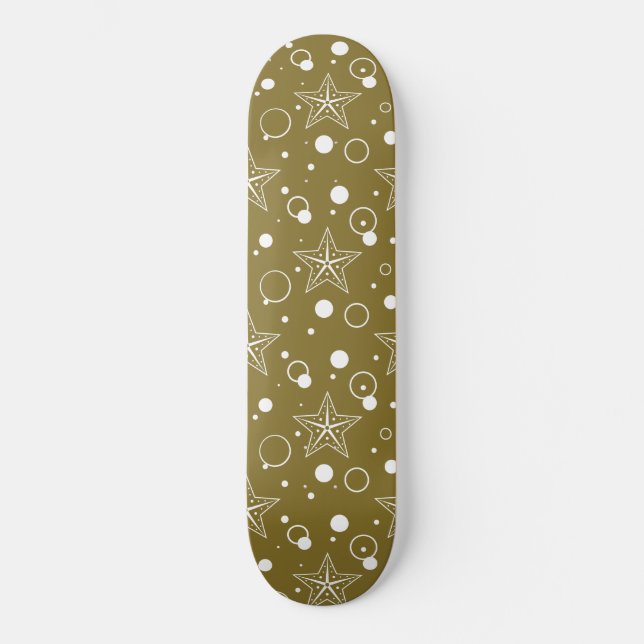 Brown Star Party Skateboard (Vorderseite)