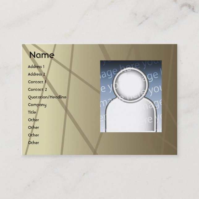 Brown-Stöcke - mollig Visitenkarte (Vorderseite)