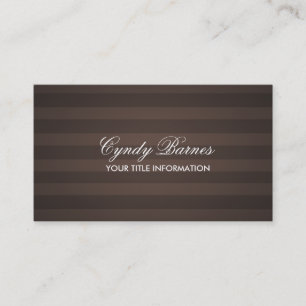 Brown Strip Business Card Visitenkarte