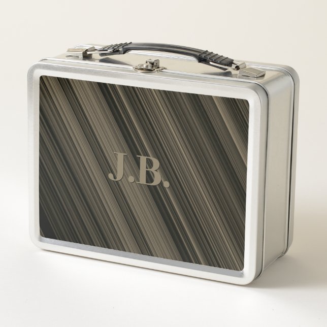 Brown Stripes Lunchbox (Vorderseite)