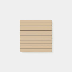 Brown Stylish Stationery Post-it Klebezettel