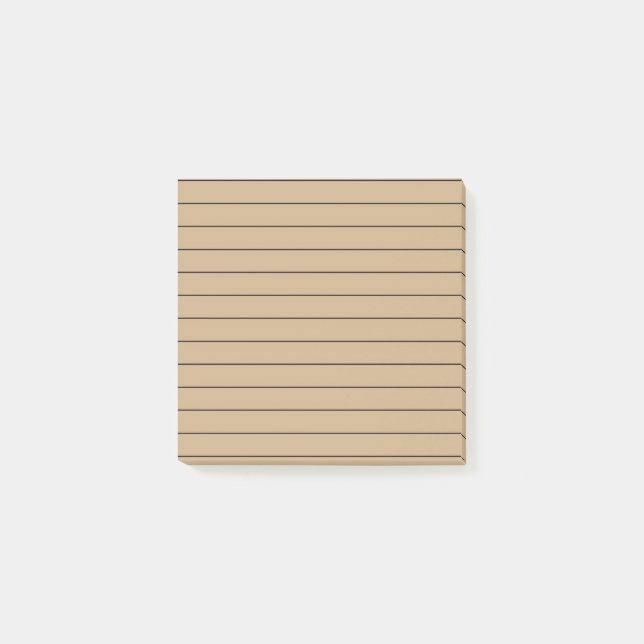 Brown Stylish Stationery Post-it Klebezettel (Vorderseite)