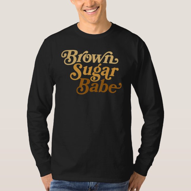 Brown Sugar Babe Afro Queen Black Women Pride Mela T-Shirt (Vorderseite)