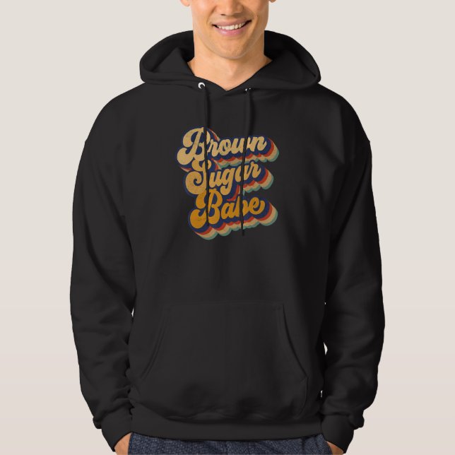 Brown Sugar Babe Black Melanin Women Pride Afro Qu Hoodie (Vorderseite)