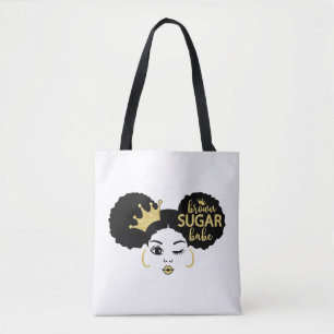 Brown Sugar Babe in Schwarz und Gold