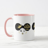 Brown Sugar Babe in Schwarz und Gold