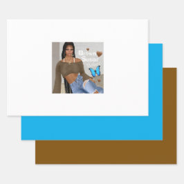 Brown Sugar Babes Gift Wrap 12 Geschenkpapier Set