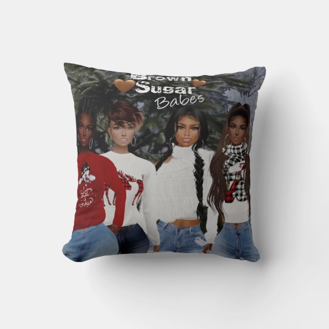 Brown Sugar Babes Pillow 2 Kissen (Vorderseite)
