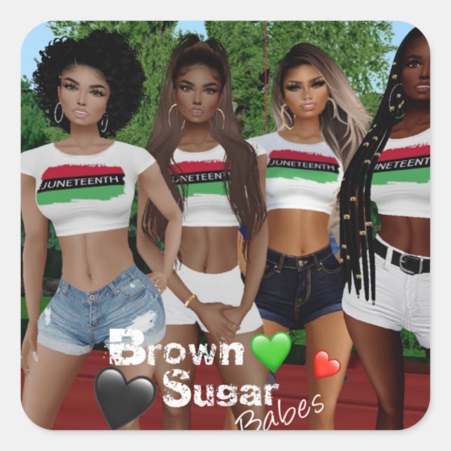 Brown Sugar Babes Stickers 4 (Vorderseite)