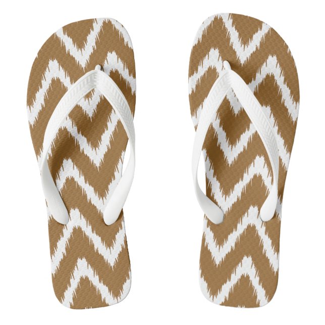 Brown Sugar Southern Hütte Chevrons Flip Flops