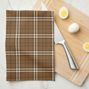 Brown Tartan Geschirrtuch