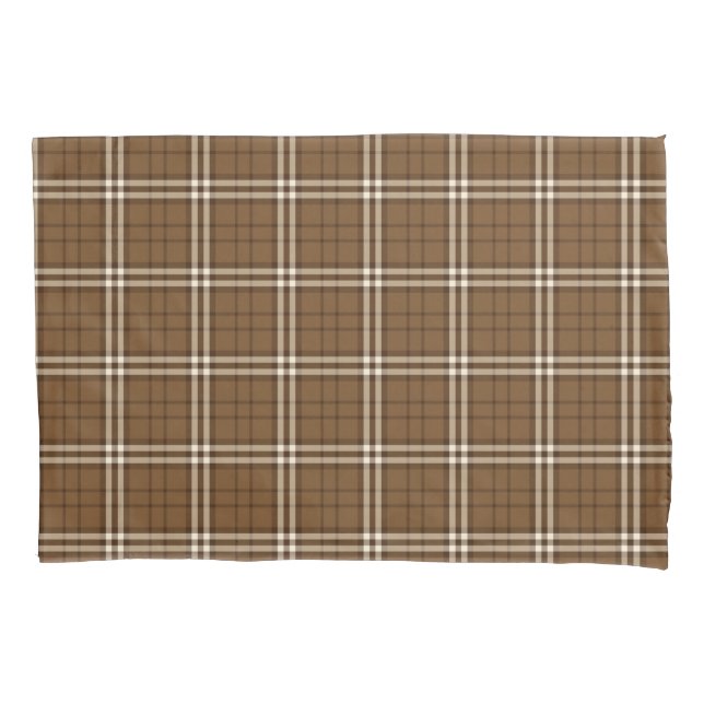 Brown Tartan Kissenbezug (Vorderseite)