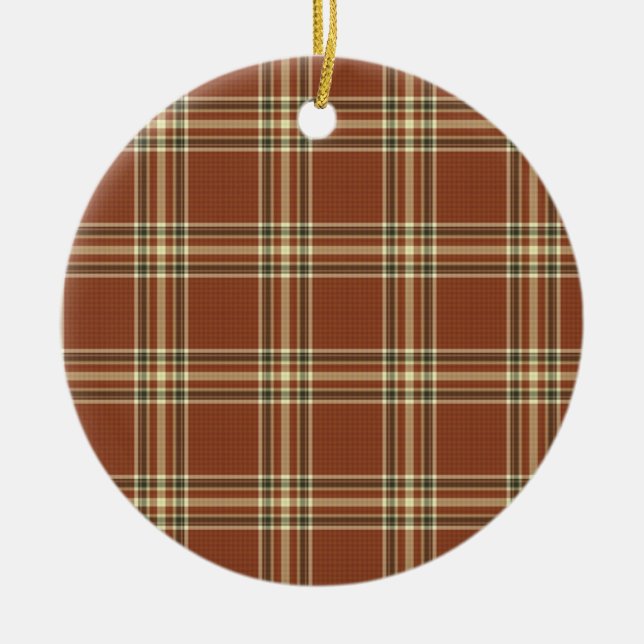 Brown Tartan Ornament (Vorne)