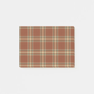 Brown Tartan Post-it® Notes Post-it Klebezettel