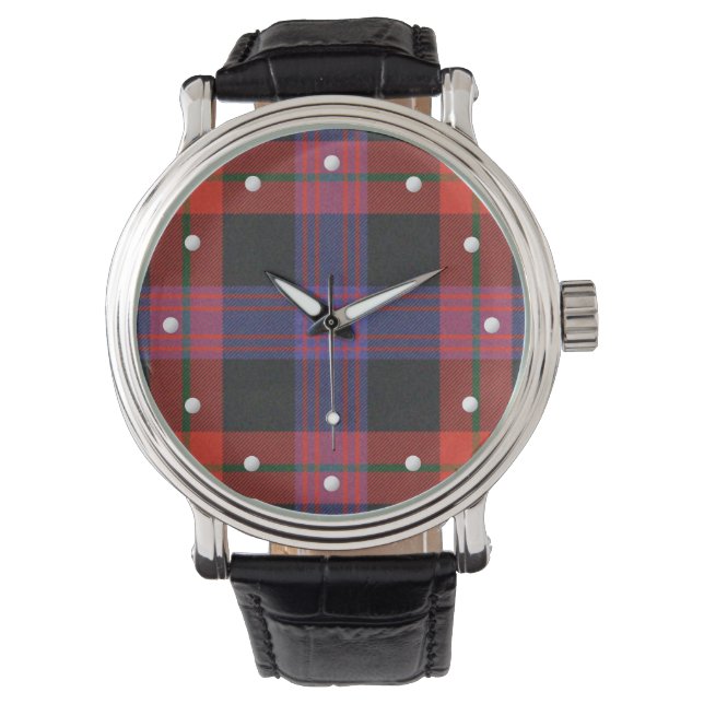 Brown Tartan Watch Armbanduhr (Vorderseite)