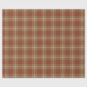 Brown Tartan Wrapping Paper Geschenkpapier