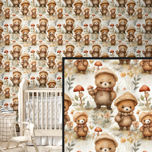 Brown Teddy Bear Friends Tapete