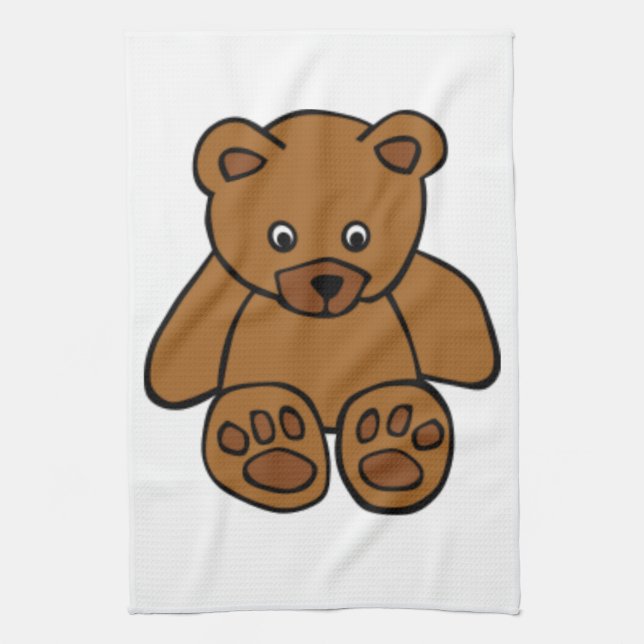 Brown-Teddybär Handtuch (Vertikal)