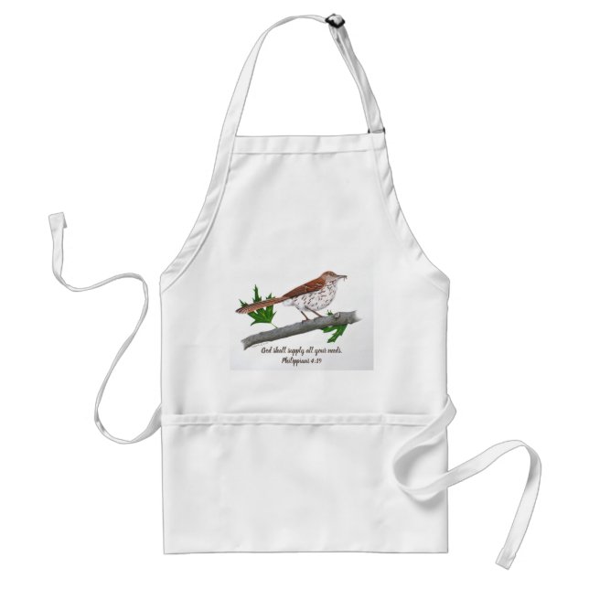 Brown Thrasher Inspiration Schürze (Vorne)