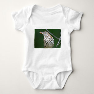 Brown Thrasher w/Catch of the Day Geschenke Beklei Baby Strampler