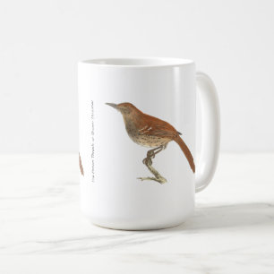 Brown Thrush oder Brown Thrasher, New Yorker Vögel Kaffeetasse