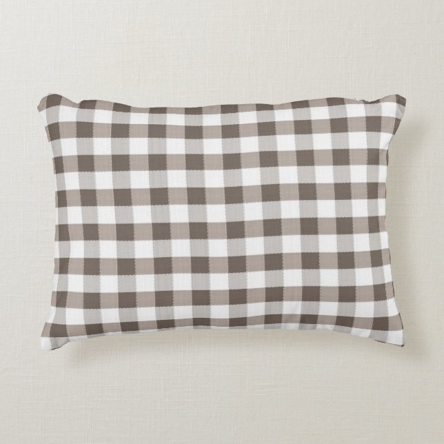 Brown-Tischdecke-Muster Zierkissen (Vorderseite)