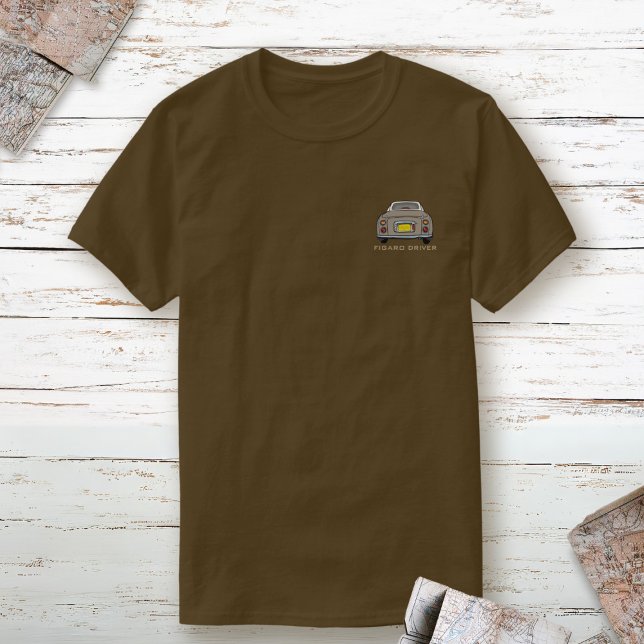 Brown Topaz Mist Figaro Driver Name Figaro T-Shirt (Topaz Mist Pocket Figaro Driver Shirt just for you)