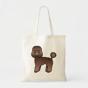 Brown Toy Poodle Niedlich Cartoon Dog Tragetasche