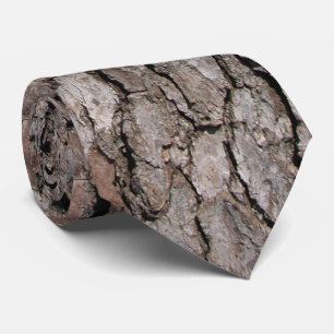 Brown Tree Bark Necktie Krawatte