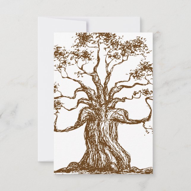 Brown Tree Illustration (Vorderseite)