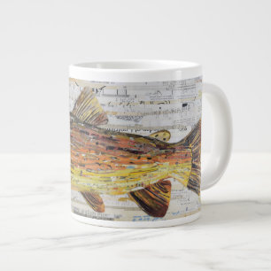 Brown Trout Collage 20oz Coffee Tasse von C.E.Weiß