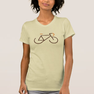 Brown und orange Fixie T-Shirt