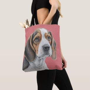 BROWN UND WEISS SCHÖNER BEAGLE HUND