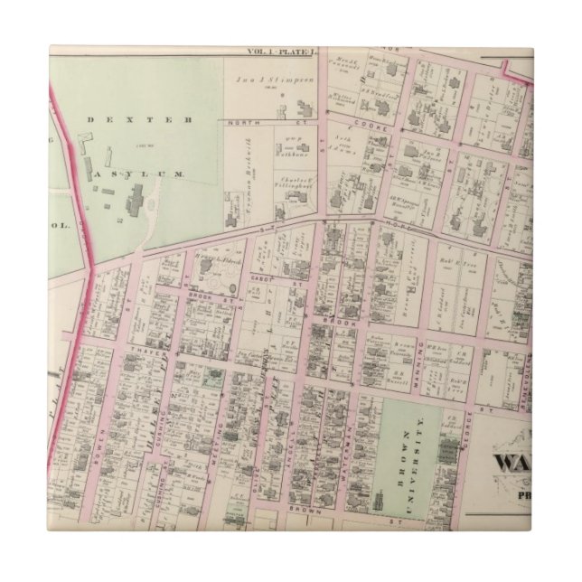 Brown University Fliese (Vorderseite)