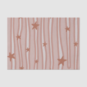 Brown US Flagge Beach Theme Seidenpapier