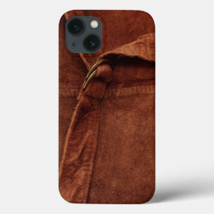 Brown-Veloursleder mit Bügel und Schnalle Case-Mate iPhone Hülle