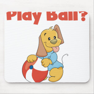 Brown-Welpe mit Ball Mousepad