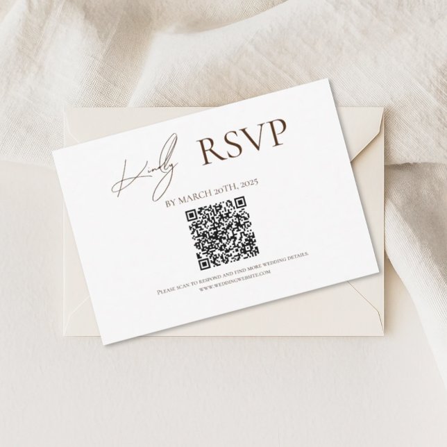 Brown Where Forever Begins Wedding RSVP Cards (Von Creator hochgeladen)