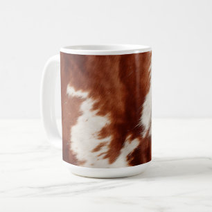 Brown White Cowhid Kaffeetasse