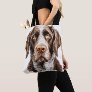BROWN & WHITE DEUTSCHES DRAHTHAAR POINTER DOG