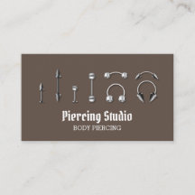 Brown White Piercing Specialist Moderne