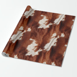 Brown White Southwest Cowhide Geschenkpapier