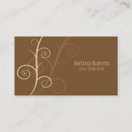 Brown Wirbel Business Card Visitenkarte