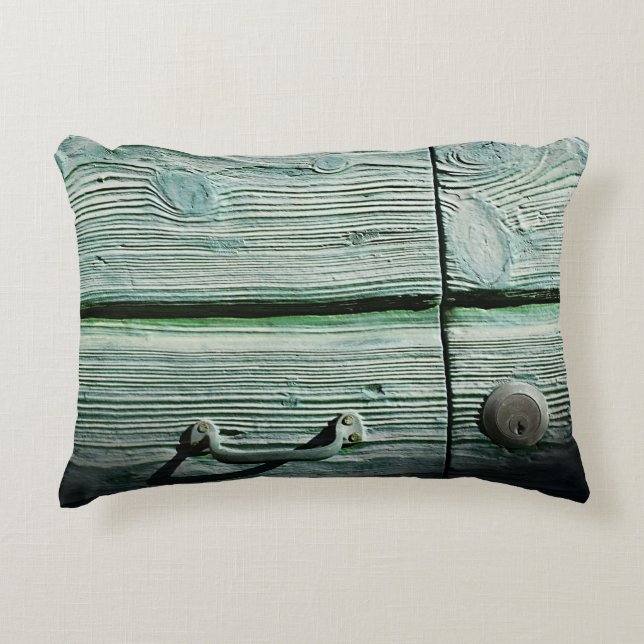 Brown wooden drawer dekokissen (Vorderseite)