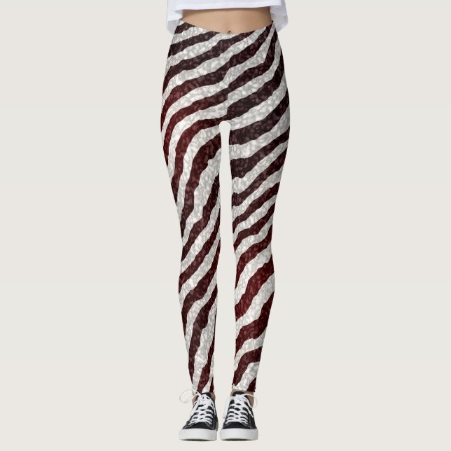 Brown Zebra Leggings (Vorderseite)