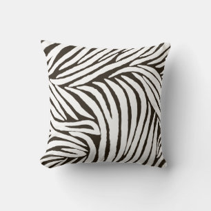 Brown Zebra Print Kissen