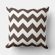 Brown Zig Zag Streifenkissen