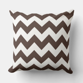 Brown Zig Zag Streifenkissen Kissen