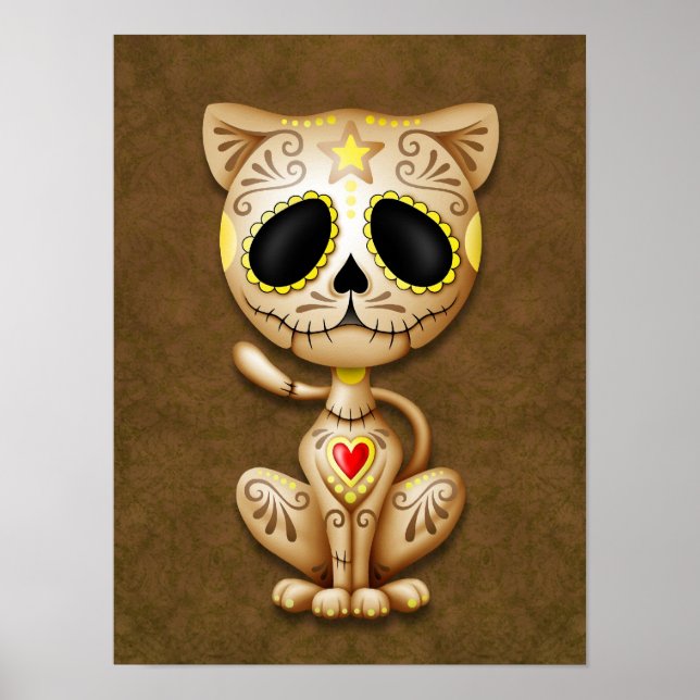 Brown Zombie Sugar Kitten Poster (Vorne)